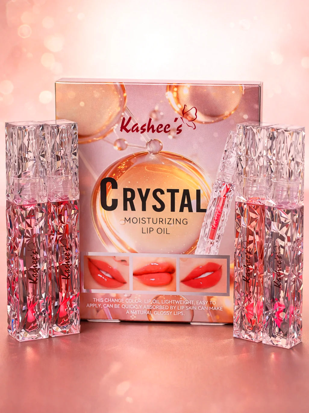 Crystal Moisturizing Lip Oil (Pack of 4 Pcs)